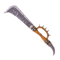 Doppia spada con guardia e teschi - 89 cm