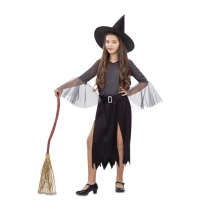 Costume strega argentata da bambina