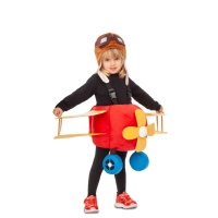 Costume pilota con aereo infantile
