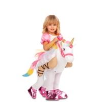 Costume bambina in spalla a un unicorno
