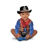 Maglietta costume cowboy da bebè