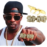 Anello Hip Hop dorato