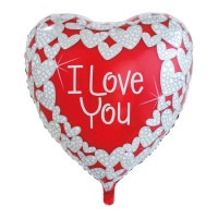 Palloncino a cuore XL I Love You da 92 cm