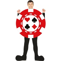 Costume Fiche da Poker per adulto