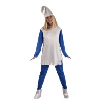 Costume folletto blu da donna