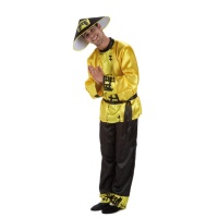 Costume cinese giallo da uomo