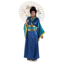 Costume blu geisha da donna