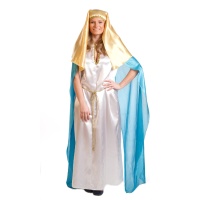 Costume Vergine Maria velo dorato da donna