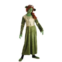 Costume principessa medievale verde da bambina