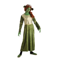 Costume da principessa verde medievale per ragazze