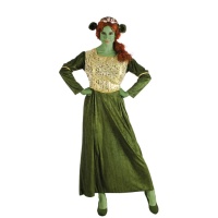 Costume da principessa medievale verde per le donne