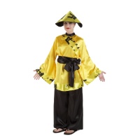 Costume cinese giallo da donna