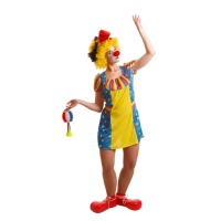 Costume clown pois e righe da donna