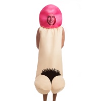 Costume da pene peloso per adulti