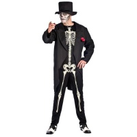 Costume scheletro con giacca da adulto