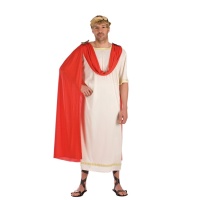 Costume romano mantello rosso da uomo