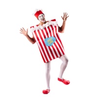 Costume scatola di popcorn da adulto