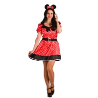 Costume Topolina Minnie 6 anni con Orecchie e Trucco 10798 Ciao