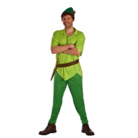 Costume eterno bambino verde da adulto