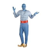 Costume da genio di Aladino muscoloso per uomo
