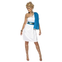 Costume senatore romano blu da donna
