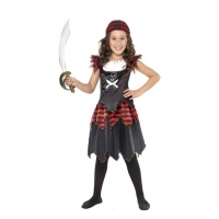 Costume bucaniere pirata da bambina