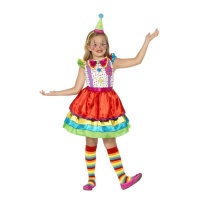Costume clown arlecchino da bambina