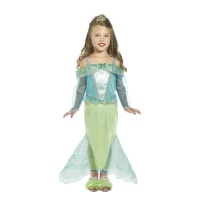 Costume da sirena verde per ragazza