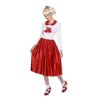 Costume Sandy (Grease) cheerleader da donna