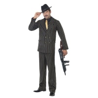 Costume dorato gangster da uomo