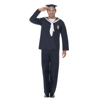 Costume cadetto marinaio blu navy da uomo
