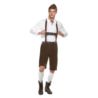 Costume da uomo bavarese bianco