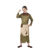 Costume contadino medievale da bambina