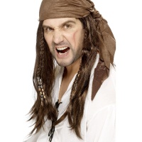 Parrucca da pirata con bandana