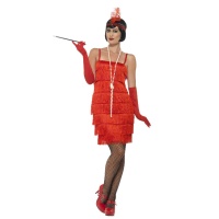 Costume charleston anni 20 con frange nere da donna per 35,75 €