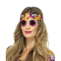 Occhiali hippie viola
