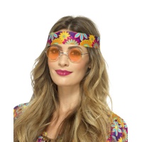 Occhiali hippie arancioni