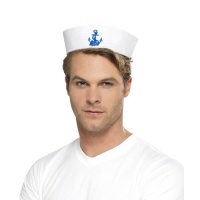 Cappello da marinaio con ancora - 56 cm