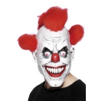 Maschera da clown con capelli