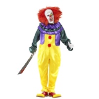 Costume clown assassino mascherato da uomo
