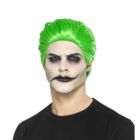 Parrucca verde clown malefico