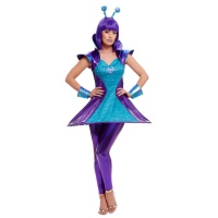 Costume alieno blu da donna