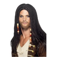 Parrucca pirata con perline