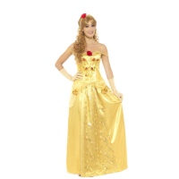 Costume principessa dorato da donna