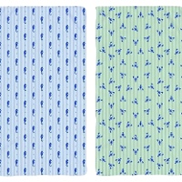 Telo mare 170 x 90 cm con fantasia marina - 1 pezzo