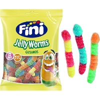 Vermicelli multicolore con pica pica - Fini jelly worms - 90 gr