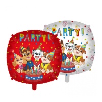 Palloncino Paw Patrol Party 46 cm quadrato