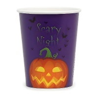 Bicchiere di Halloween Notte Paurosa da 250 ml - 6 unità