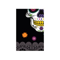 Tovaglia di plastica teschio Catrina - 1,20 x 1,80 m