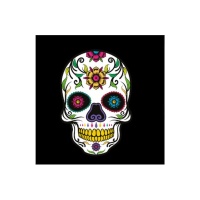 Tovaglioli teschio Catrina da 16,5 x 16,5 cm - 20 unità